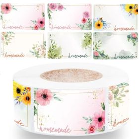 Floral Border Name Tape Classification Tag Note Sticker Labels