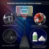 Portable Basketball Hoop Basketball System 8-10ft Height Adjustable for Youth Adults LED Basketball Hoop Lights, Colorful lights, Waterproof,Super Bri