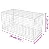Gabion Basket Galvanized Steel 39.4"x19.7"x19.7"