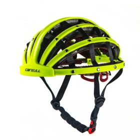 Summer Portable Foldable Helmet (Color: yellow)