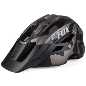 Manta Raccoon Bicycle Mountain Bike Integrated Riding Helmet (Option: Black-One Size)