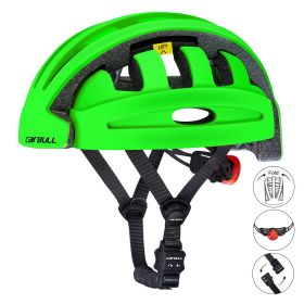 Electric scooter balance bike folding riding helmet (Color: green)