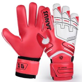 Football goalkeeper gloves (Option: Red-9number)
