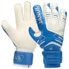 Football goalkeeper gloves (Option: Blue-6number)