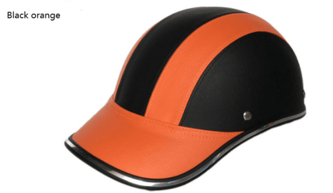 Motorcycle adult helmet (Option: Black orange-Back logo)