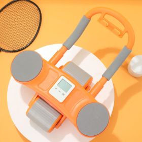 Elbow Supported Automatic Rebound Abdominal Wheel (Option: Vitality Orange)