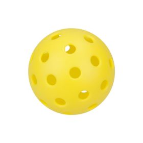 74mm40 Well Plastic Pickleball (Color: yellow)