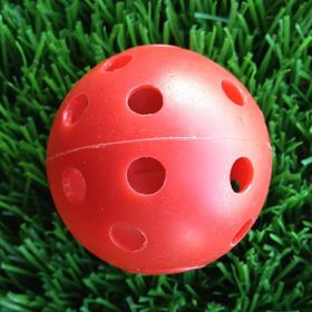 Golf Sporting Goods Hollow Colored Balls (Option: Red-35PCS)