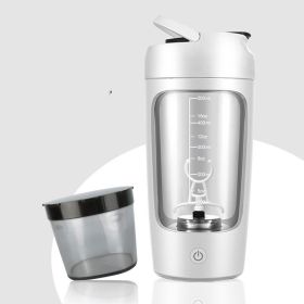 Electric Stirring Automatic Household Portable Coffee Cup (Option: White With Powder Box-601 700ml)