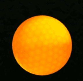 Led Golf Ball Flashing Ball Golf Supplies (Color: yellow)