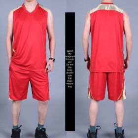 Basketball Sports Suit Men's Summer Casual Wear Sleeveless Thin Vest Running Suit Shorts Sportswear (Option: G-4XL)