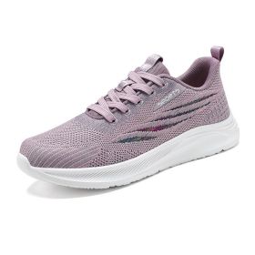 High Quality Men Women Casual Shoes Mesh Fly Weaving Breathable Light Sneaker Any Age Sport Outdoor Walking Spring Summer Autumn (Color: Women pink, size: 40)