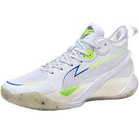 New couple basketball shoes men's sports shoes women's breathable cushioning non-slip wear-resistant gym training sports shoes (Color: White, size: 41)