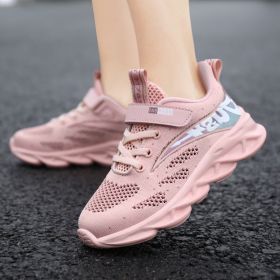 2022 New Kids Sneakers Girls Shoes Fashion Casual Children Sports Shoes for Girl Running Child Shoes Chaussure Enfant (Color: Pink, size: 31)