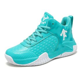 2022 New Spring Kids Sneaker Boys Men Basketball Shoes Outdoor Big Kids Non-slip Sports Shoes Footwear Shoes Basket Sport (Color: Moonlight, size: 37)