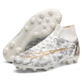 Professional Football Boots High-End New Ag / TF Men's Football Shoes Children's Cleats Sports Shoes Four Seasons Outdoor Traini (Color: Sky Blue, size: 43)