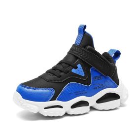 Winter Kids Shoes For Boys Sneakers Girls Sport Shoes Child Tenis Infantil Casual Warm Running Kids Shoes Boy kids fashion 28-39 (Color: dark blue, size: 31)