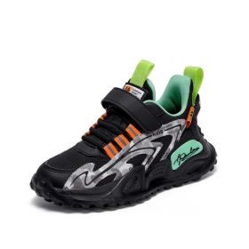 2022 Children's Footwear Sneakers Kids Basketball Sneakers Fashion Platform Sports Shoes for Boys Running Shoes Autumn (Color: dark blue, size: 31)