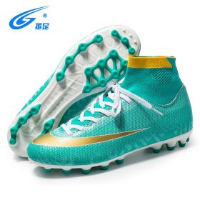 2021New AG/TF Professional Soccer Shoes Men Football Boots Outdoor Sneakers Children Football Training Competition Sports Shoes (Color: see chart, size: 36)