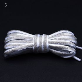 120/140/160cm Holographic Reflective Shoelace Rope Women Men Glowing In Dark Shoe Laces For Sneakers Sport Shoes Rope Bootlaces (Color: A3, Length: 140cm)
