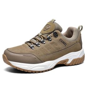 Spring Autumn Suede Women Sneakers Outdoor Walking Shoes Woman Casual Sneakers Comfort Breathable Non-slip Sport Women's Shoes (Color: khaki, size: 42)