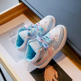 Kids Spring Autumn Shoes for Boys Girls Children Casual Sneakers Non Slip Baby Mesh Breathable Soft Running Sports Shoes Tenis (Color: C-blue, size: 28 Insole 17.5cm)