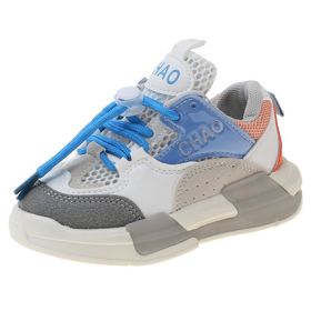 2022 Children Sneakers Girls Sports Shoes Breathable Lightweight Casual School Kids Shoes Running Walking Sneakers for Boys (Color: Sky Blue, size: 28)