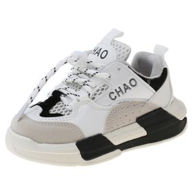 2022 Children Sneakers Girls Sports Shoes Breathable Lightweight Casual School Kids Shoes Running Walking Sneakers for Boys (Color: Gray, size: 36)