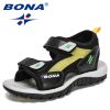 BONA 2021 New Designers Summer Sandals Kids Boys Casuals Shoes Childrens Soft Sole Anti-Slip Luxury Fashion Girls Sports Sandals