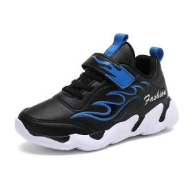 Kids Sneakers Boys Super Light Air Cushion Running Shoes Casual Outdoor Breathable Anti-slippery Sports Shoes Soft Jogging Flats (Color: Blue, size: 35)