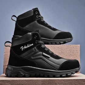 Women Ankle Boots Leather Ladies Flats Boots Lightweight Womens Platform Boots Non-slip Designer Sport Shoes Chaussures Femme (Color: Black White, size: 9)