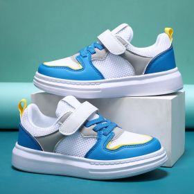 Children Mesh Casual Shoes Girl Sneakers Kids Summer Sport Footwear Kids Shoes for Girl Light Shoes Cute Pink Flat Shoes Autumn (Color: Blue, size: 38)