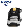 BONA 2021 New Designers Summer Sandals Kids Boys Casuals Shoes Childrens Soft Sole Anti-Slip Luxury Fashion Girls Sports Sandals