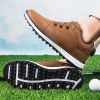 Golf Shoes Men's Waterproof Breathable Golf Shoes Male Rotating Shoelaces Sports Sneakers Non-slip Trainers