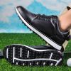 Golf Shoes Men's Waterproof Breathable Golf Shoes Male Rotating Shoelaces Sports Sneakers Non-slip Trainers