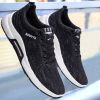 Spring Summer Autumn Flying Woven Men Boys Mesh Sneakers Breathable Student Casual Slip-on Running Sports Shoes Outdoor Portable