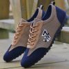Men's Casual Shoes New Breathable Mesh Flat Shoes Men's Loafers One-step Men's Driving Shoes Sports Shoes Lace-up Men's Shoes