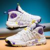 Men's Basketball Shoes High Top Sneakers Men's Cushioning Lightweight Comfortable Shoes Sports Training Basketball Shoes