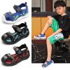 Toddler Boy Sports Sandals 2022 Summer Kids Beach Shoes Fashion Children Outdoor Walking Shoes Soft Sole Boys Breathable Sandal