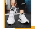 New men's net surface casual sports fashion shoes comfortable all fashion breathable soft soled daddy shoes men's fashion shoes