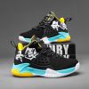 Boys Basketball Sport Shoes Children Running Sneakers Kids Non-Slip Tenis Sneakers Breathable Mesh Casual Shoes Girls Walking