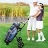 Golf Exercising Durable Folding Push Pull Golf Cart Trolley