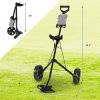 Golf Exercising Durable Folding Push Pull Golf Cart Trolley