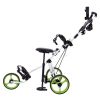 Outdoor Recreation Games 3 Wheels Foldable Push Pull Golf Trolley
