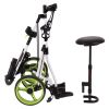 Outdoor Recreation Games 3 Wheels Foldable Push Pull Golf Trolley