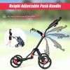 The All Terrain Durable Foldable Multi-Wheel Golf Pull Push Cart Trolley