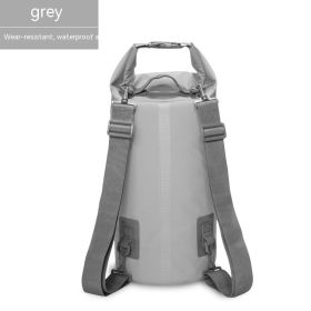 Waterproof Bag PVC Waterproof Bag Swimming Beach Drifting Camouflage Backpack (Option: Gray-20L)