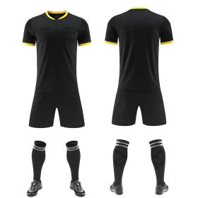 Football Referee Clothing Match Referee Clothing Suit (Option: Black-XXXL)